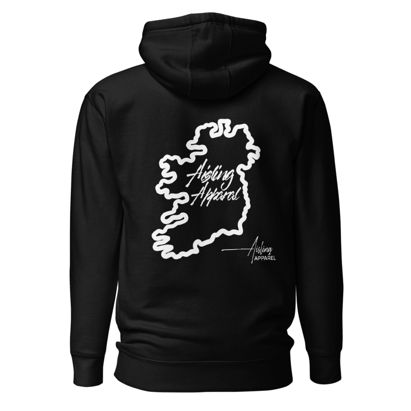 Ireland Outlined Hoodie - Black
